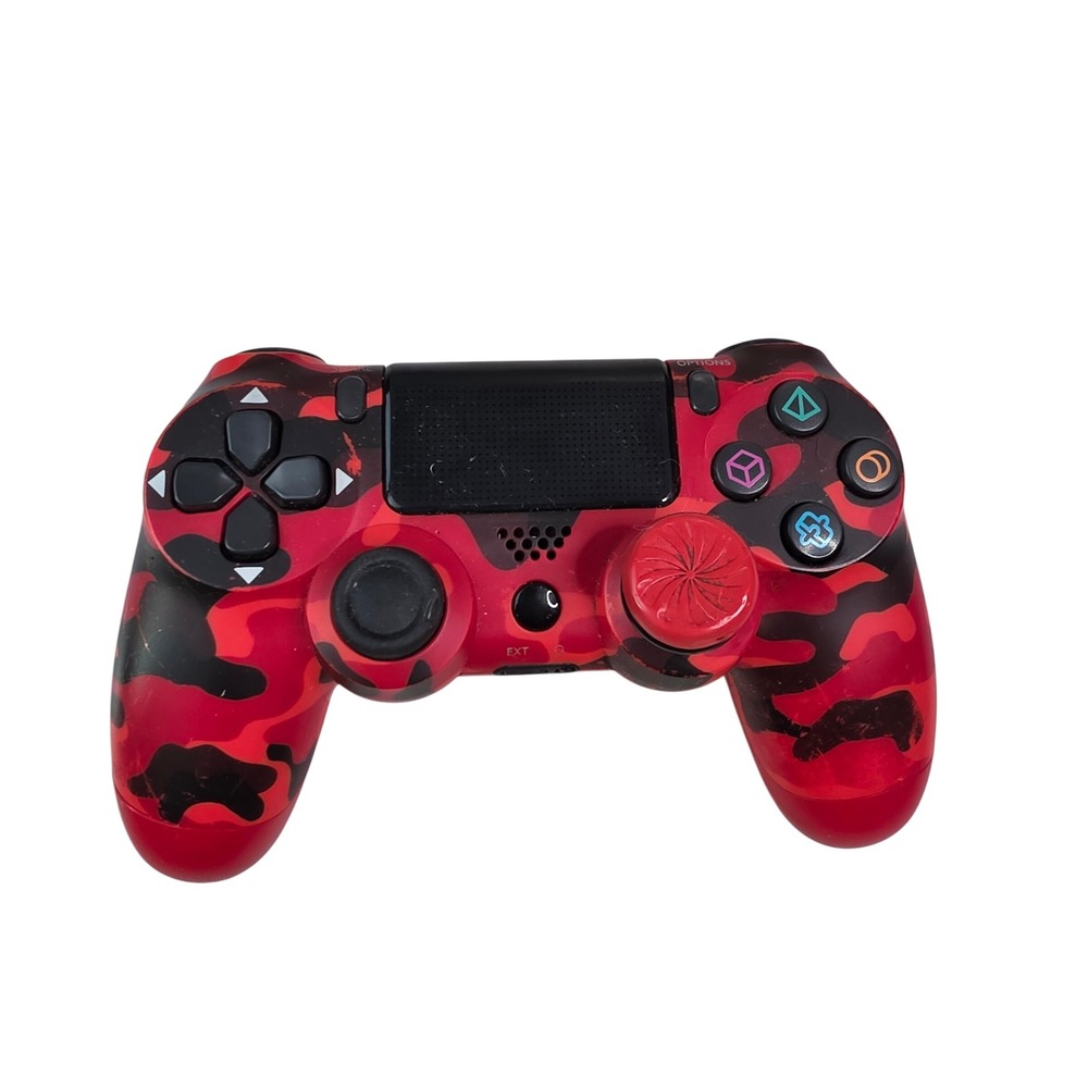 Sony PS4 DualShock 4 Wireless Controller Red Camo KontrolFreek Thumbstick S3